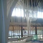 Aluminium Customized Curved Baffle Ceiling System Interior Architectural Linear Plank Panels
